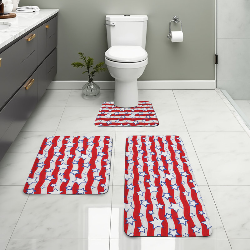  Tapis de salle de bain 3 pièces USA
