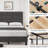 Nassau Platform Bed Frame with Fabric Upholstered Headboard and Wooden Slats Support, Fully Upholstered Mattress Foundation/No Box Spring Needed/Easy Assembly-1520246973