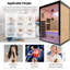 Sauna intérieur infrarouge lointain pour 2 personnes 2100W 110V OUTEXER