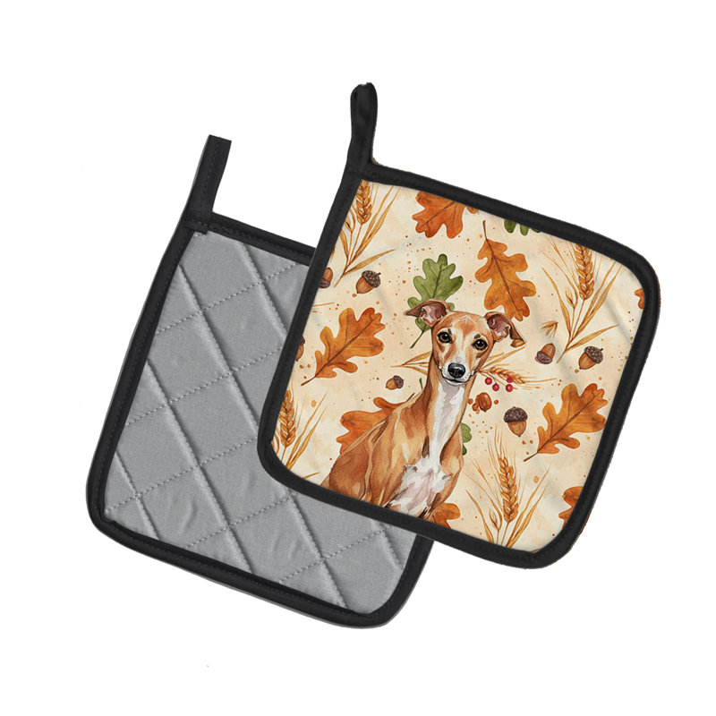 Paire de supports à casseroles rouge et rouge Greyhound Heirloom