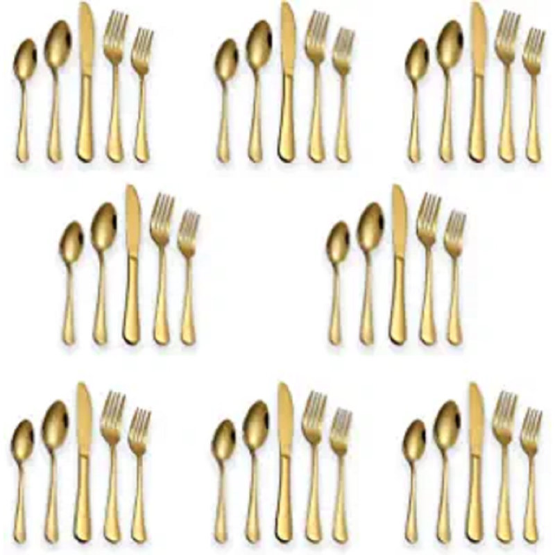 Mercer41 Lamyah Stainless Steel Flatware Set - Service for 8