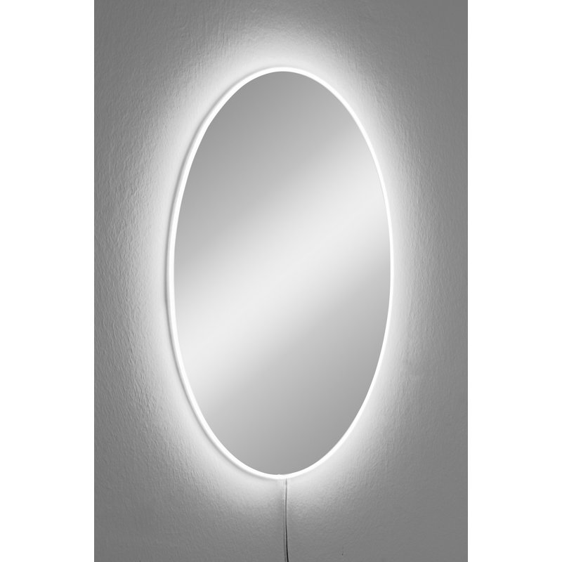 Miroir avec éclairage DEL, Blanc