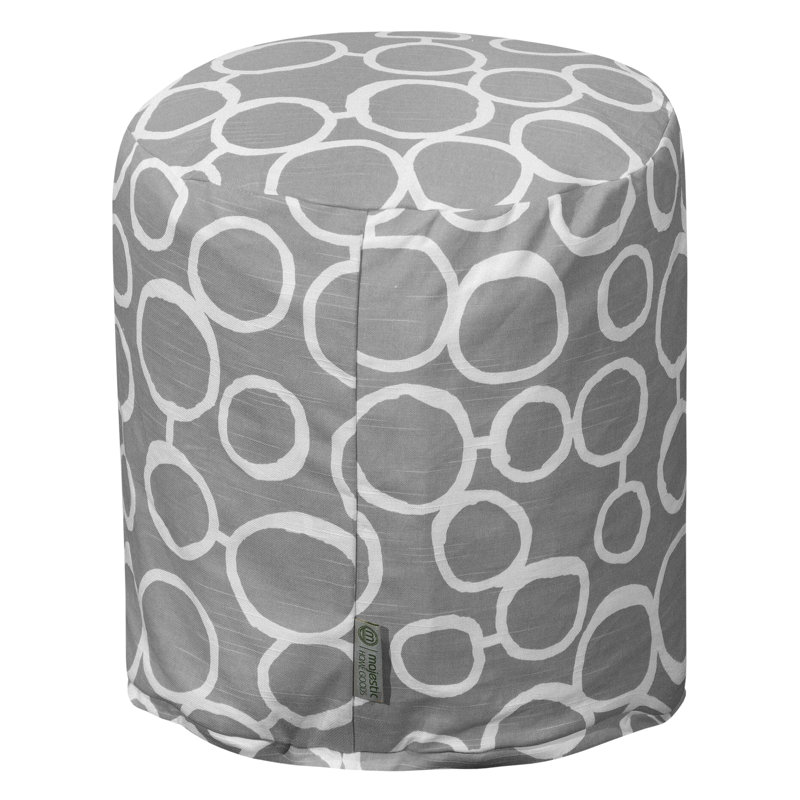 Repose-pieds rond 16 po Logue, Gris