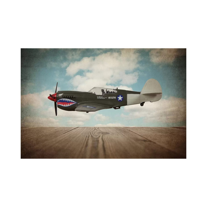 P40 Mustang - Print on Canvas, Wrapped Canvas, 30.48 cm H x 45.72 cm W