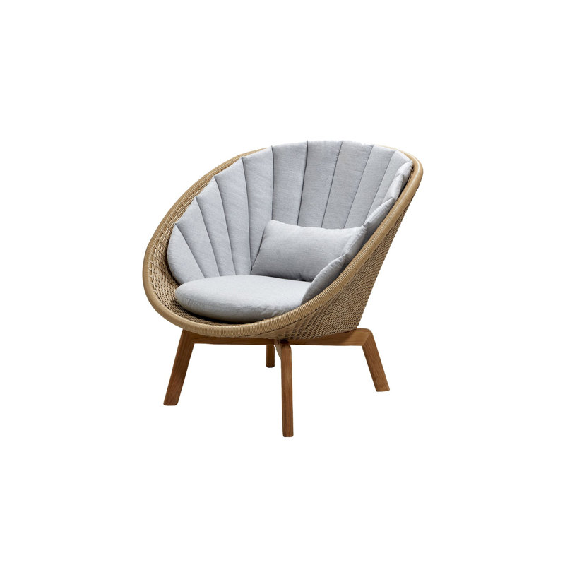 Outdoor Dining Armchair, Natural, Taupe