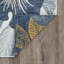 Tapis intérieur / extérieur en polypropylène tissé à plat réversible Willson - bleu marine et jaune-88088550