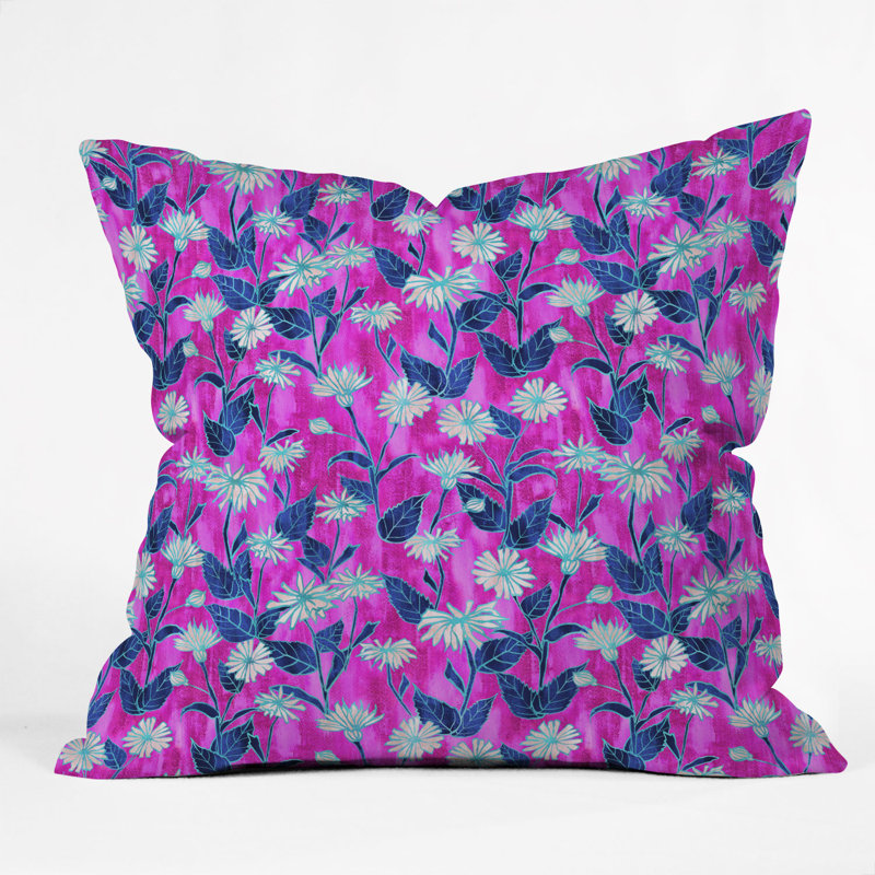 Coussin intérieur/extérieur floral schatzi brown brun justina, 18 po x 18 po