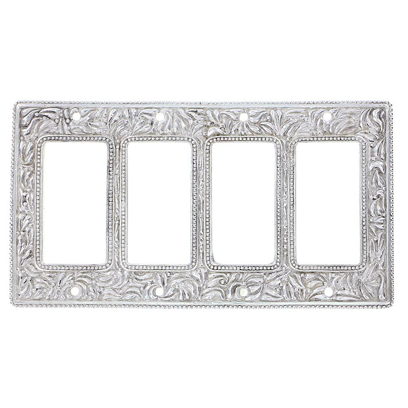 San Michele 4-Gang Rocker Wall Plate, Polished Nickel