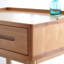 Table de bistro avec rangement, largeur 60 cm, profondeur 60,3 cm, bureau en bois naturel, poids 13,5 kg, massif