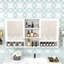 Pharmacie avec tablettes réglables et miroirs doubles