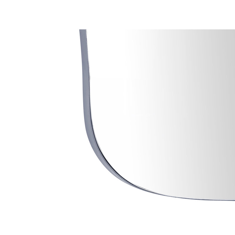 Ocko Metal Wavy Wall Mirror, Black