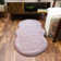 Umeh Cozy Faux Rabbit Fur Area Rug Machine Washable Rug in Pink