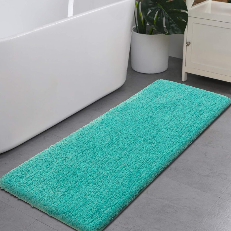 Rectangle Bath Mat, 70cm, Turquoise, 120cm