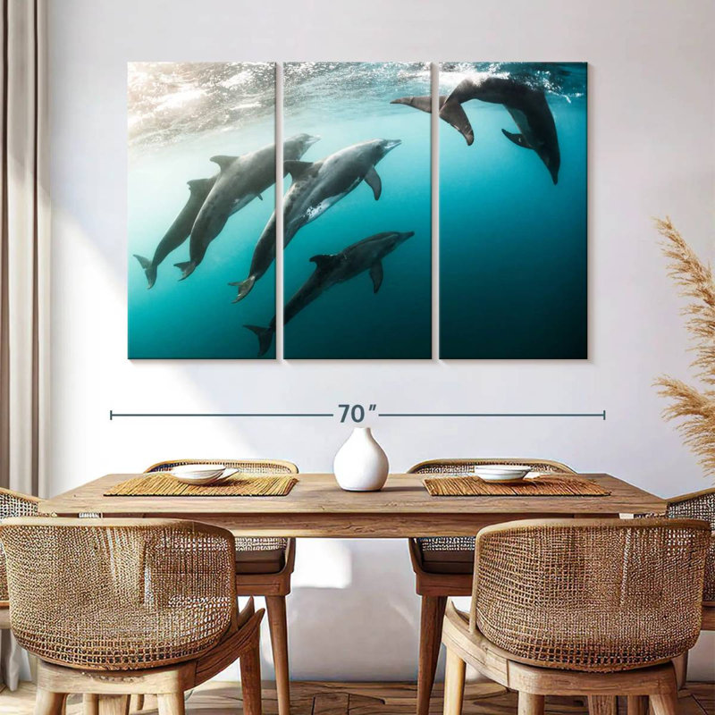 Brampt Dolphin Playmates, 42" H x 65" W