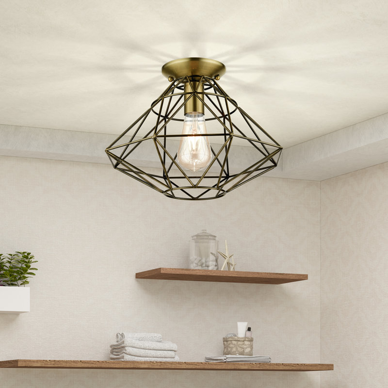 Chandini Flush Mount, Antique Brass