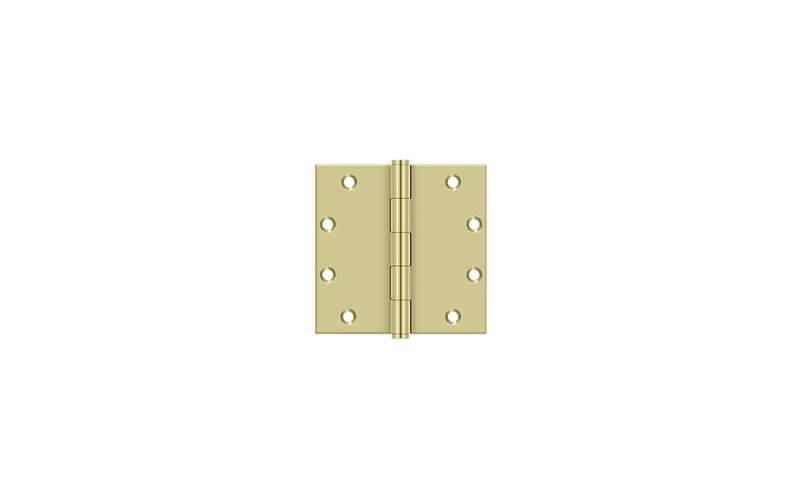 30'' x 30'' Brass Butt Bearing Hinge, Unlacquered Bright Brass