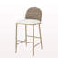Ensemble de 2 tabourets de bar 29,5 po Farmhouse 29 po avec dossier en rotin-1041799931