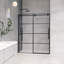 Porte de douche coulissante simple sans cadre avec verre transparent S 60 x l 76 po Sankiz