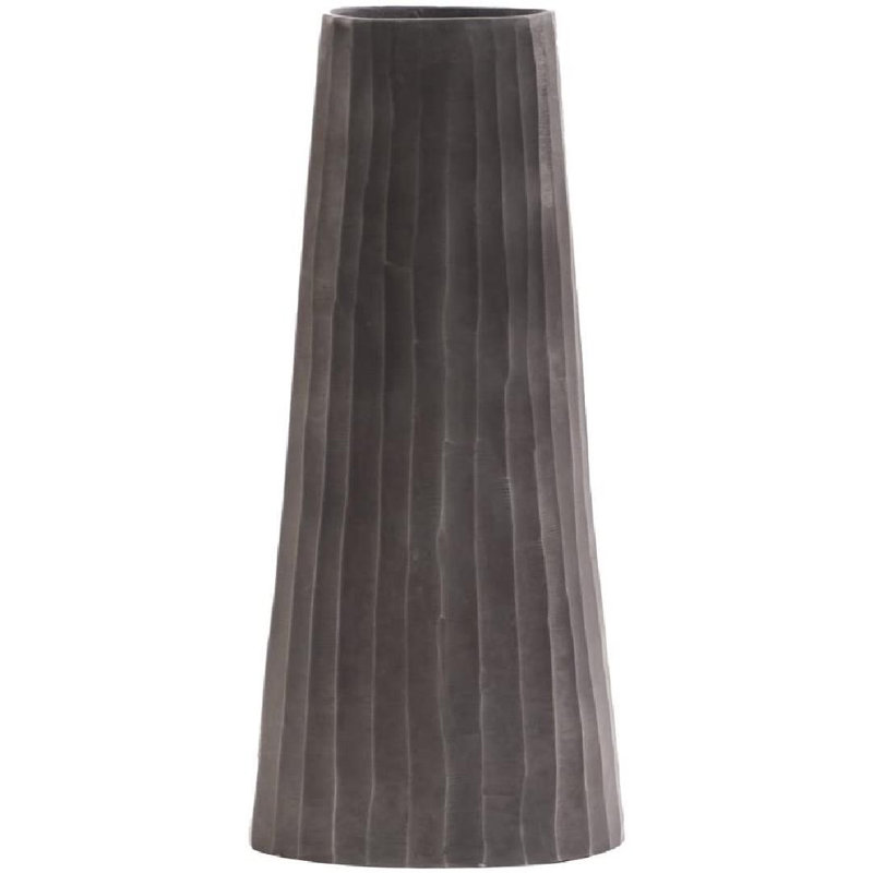 Metal Floor Vase, 22" H x 10" W x 10" D, Graphite Gray