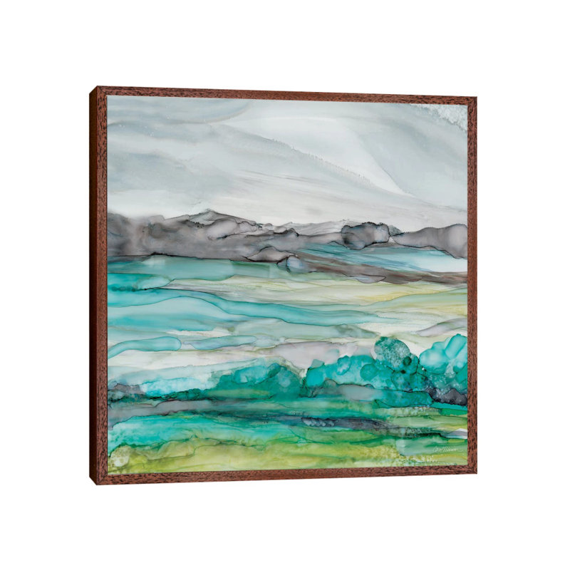 Sea Of Marble I by Domonique Brown - Painting on Canvas, 93.98 cm H x 93.98 cm W, Classic Brown Wood Framed