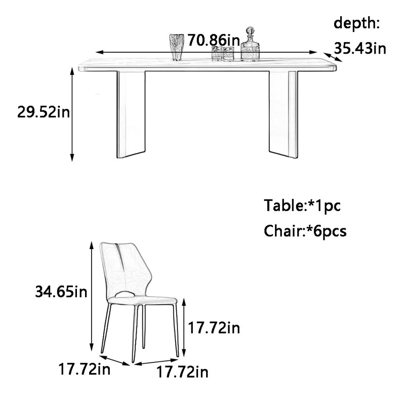 Humphery, 29.52"H x 70.86"L x 35.43"W