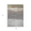 Tapis extérieur lavable abstrait taupe et gris 5 pi x 8 pi