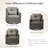 Keaisha 2-Person 3-Piece Outdoor Wicker Swivel Glider Seating Group with Side Table -1581251968-1581251971-1575161217