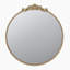Miroir rond, miroir mural avec cadre en métal pour salle de bain