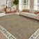 Washable Living Room Rug Floral Bordered Area Rugs Soft Thin Indoor Carpet for Bedroom Modern Throw Aesthetic Mat Non Slip Stain Resistant Carpet for Dining Room Office
