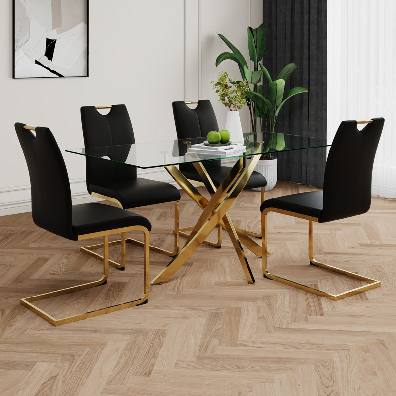 Table en verre de style moderne