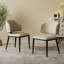 Chaise d'appoint rembourrée en similicuir (ensemble de 2)