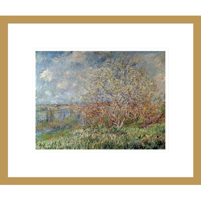«Spring» par Claude Monet, impression giclée sur cadre