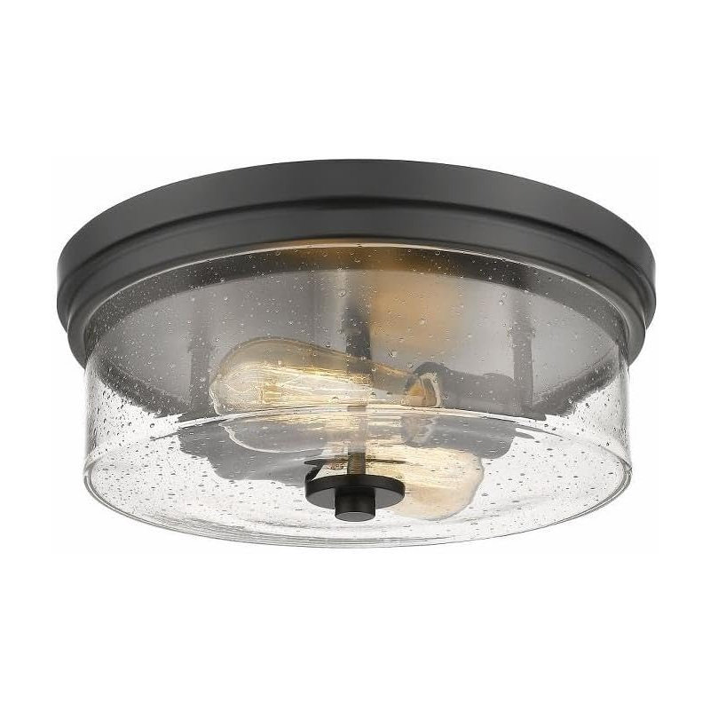 "Plafonnier encastré 2 lumières noir mat Sleek Z-Lite - Modern Lighting Elegance"