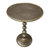 Lurene 22 Inch Round Side End Table - Cast Aluminum With Hammered Texture For Small Places-1346318451