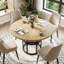 Round Metal Base Dining Table-1950472945