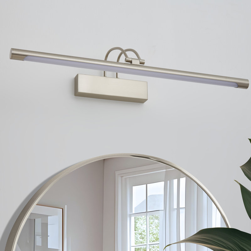 Iron LED Flush Mounted Sconce, Nickel