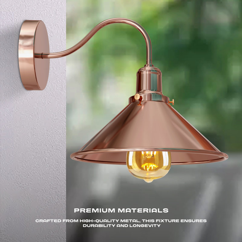 Ayon Wall Sconce, Rose Gold
