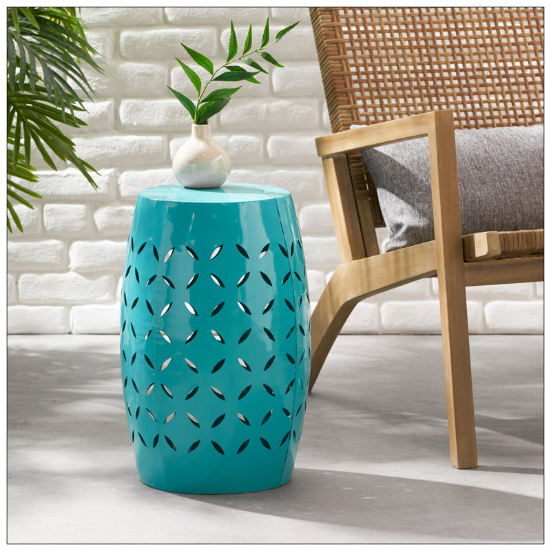 TABLE LATÉRALE LILAS 12 po - Teal, Sarcelle