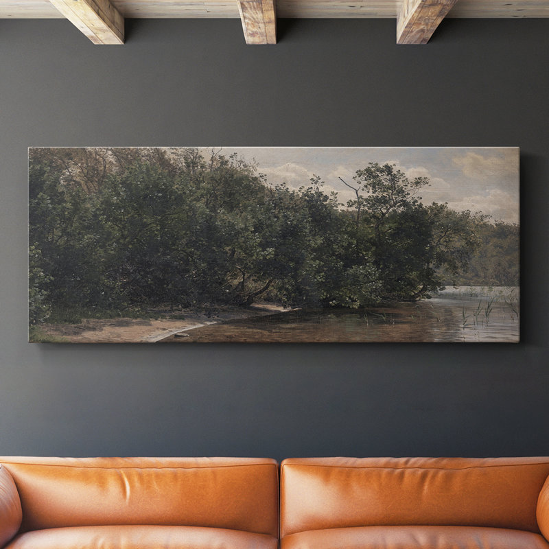Série paysage - DCXIX - Toile tendue avec châssis - Prêt à accrocher, H 20 po x l 50 po