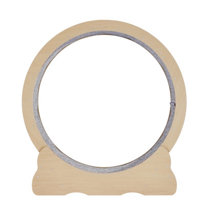 35.8" Wooden Cat Exercise Wheel with Silent Rotation, 36.81" L x 15.55" W x 8.27" H, Fiberboard Cat Treadmill for Indoor Cats up to 13 lbs, Wood, 1 Piece