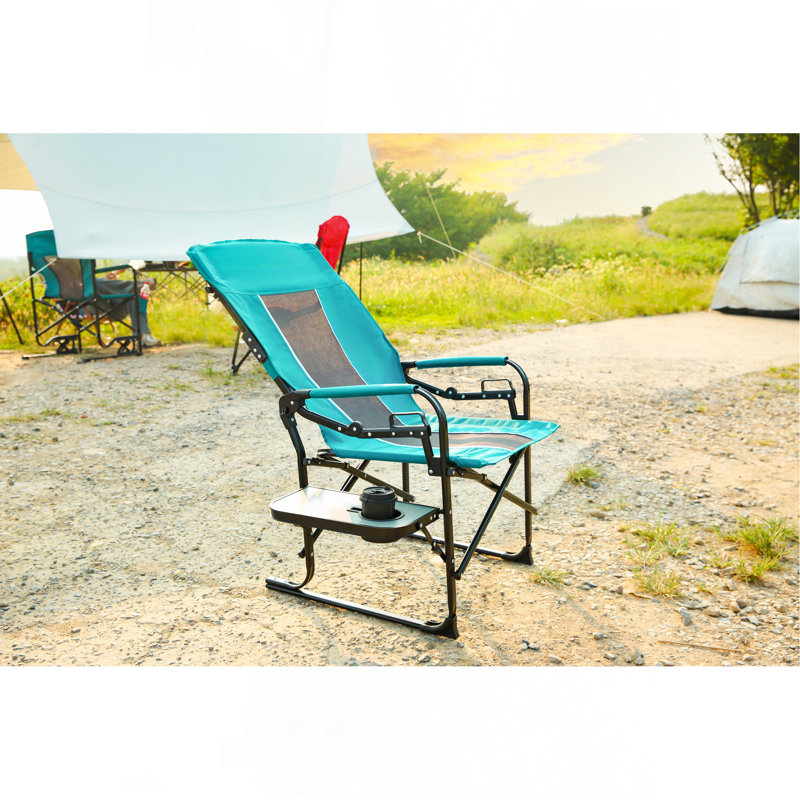 Camping Directors Chair, Heavy Duty,Oversized Portable Folding Chair With Side Table, Pocket For Beach, Fishing,Trip,Picnic,Lawn Blue