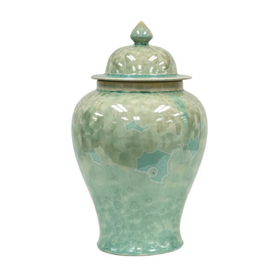 GREEN CRYSTAL JAR