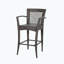 Tabouret de bar 46 po en osier (ensemble de 2)