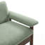 Causeuse avec coussins d'accoudoirs et pieds en bois robustes-252401884