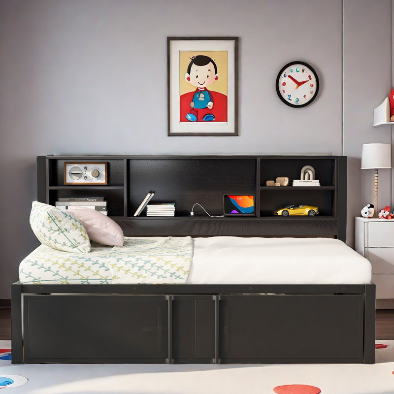 Mellar Metal Daybed, Black