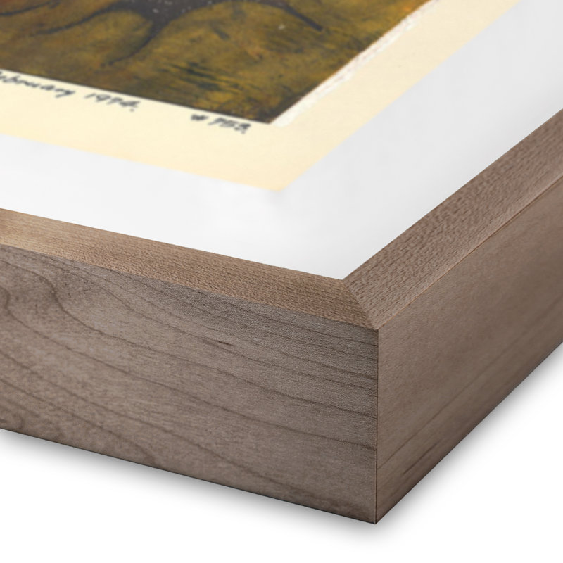 Experminet II Print by Pepi Sprohge, 20.5" H x 24" W x 1.5" D, Dark Brown Single Picture Framed