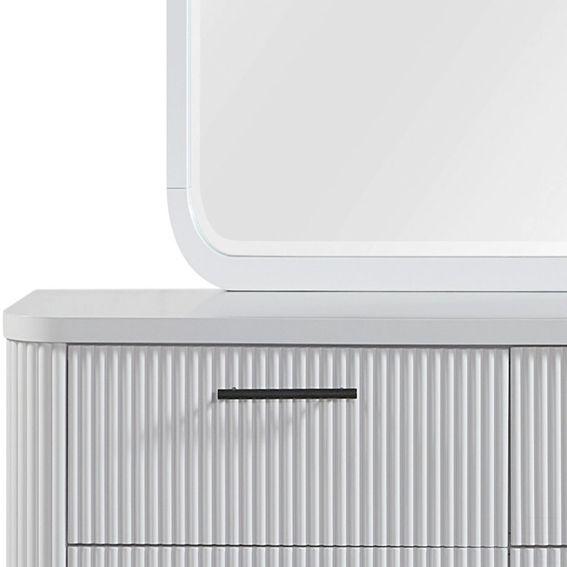 Commode 6 tiroirs, Blanc
