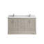 Meuble-lavabo double autoportant de 60 po avec plateau Alys (option boutons)-92658211