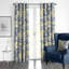 Giverny Toile Cotton Grommet Drapery Panel Pair-1749112418