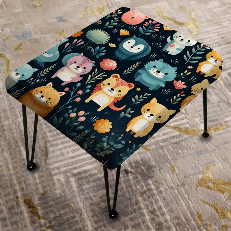 Nursery Zoo Animals - Repose-pieds rectangulaire imprimé animal